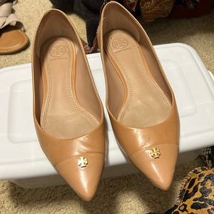 Tory Burch Nude Flats